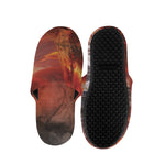 Volcano On The Sea Print Slippers