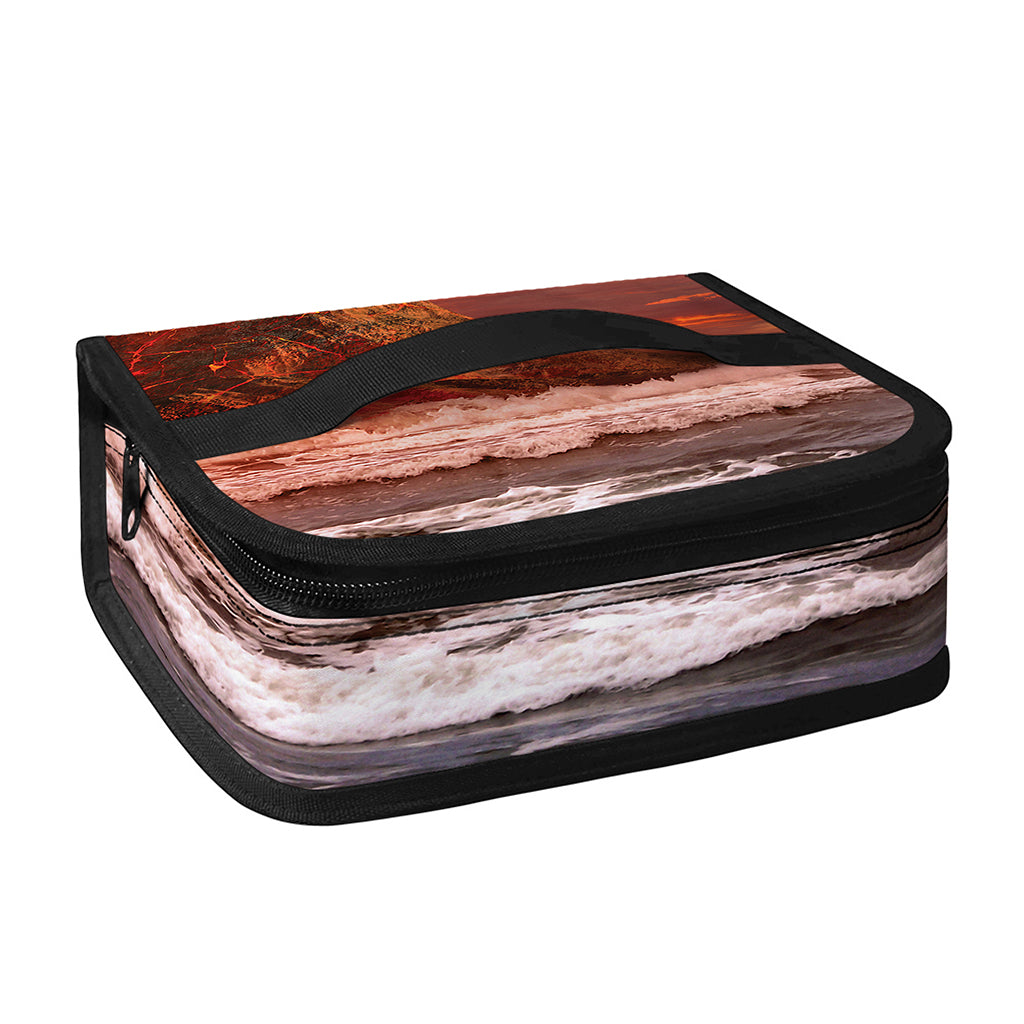 Volcano On The Sea Print Small Lunch Bag