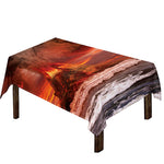 Volcano On The Sea Print Tablecloth