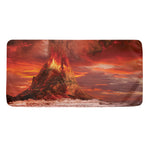 Volcano On The Sea Print Towel