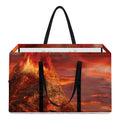 Volcano On The Sea Print Utility Tote Bag