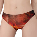 Volcano On The Sea Print Women's Panties