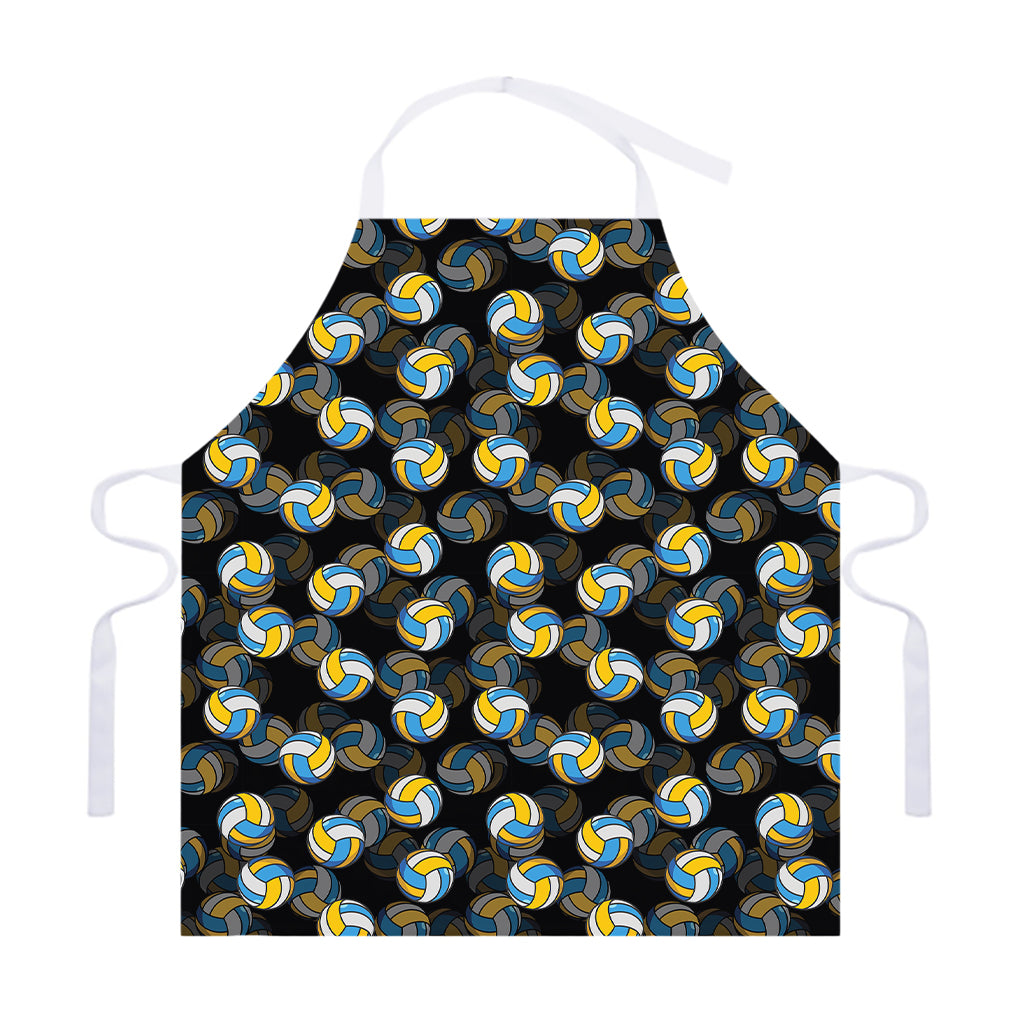 Volleyball Pattern Print Adjustable Apron