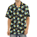 Volleyball Pattern Print Aloha Shirt