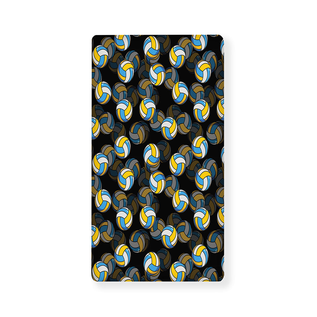 Volleyball Pattern Print Baby Crib Sheet