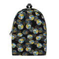 Volleyball Pattern Print School Backpack