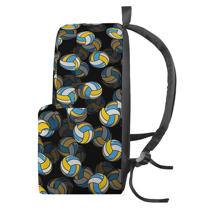 Volleyball Pattern Print Backpack
