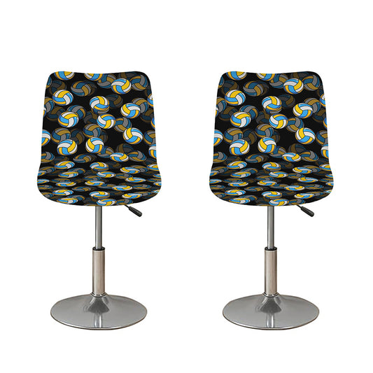 Volleyball Pattern Print Bar Stool Covers