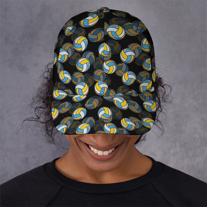 Volleyball Pattern Print Baseball Cap