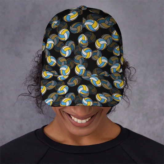 Volleyball Pattern Print Baseball Cap