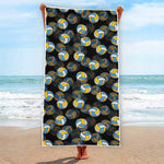 Volleyball Pattern Print Beach Towel