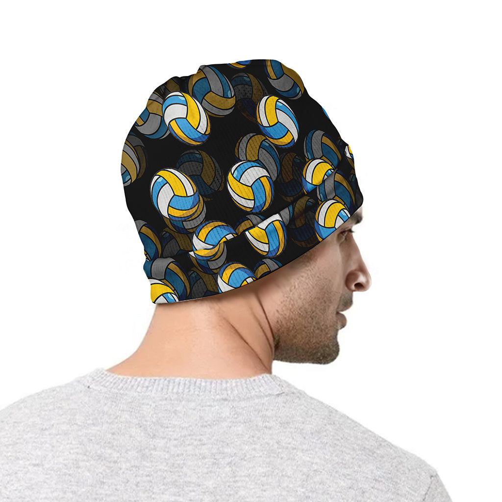 Volleyball Pattern Print Beanie