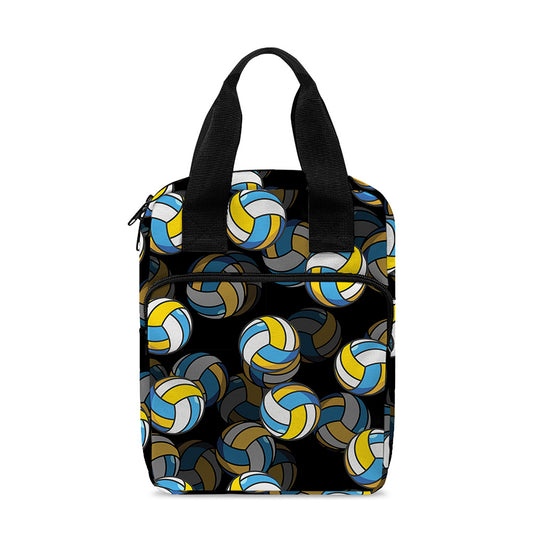Volleyball Pattern Print Bible Tote Bag