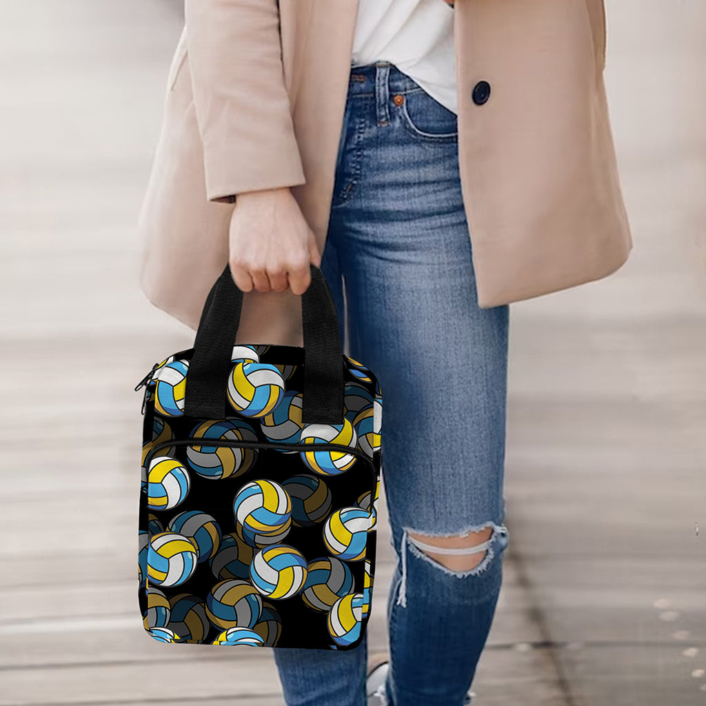 Volleyball Pattern Print Bible Tote Bag