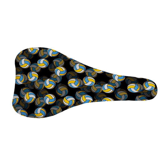 Volleyball Pattern Print Bicycle Seat Cover