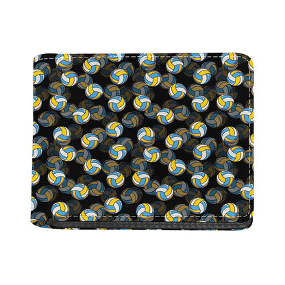 Volleyball Pattern Print Bifold Wallet