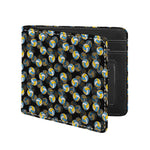 Volleyball Pattern Print Bifold Wallet