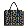 Volleyball Pattern Print Canvas Tote Bag
