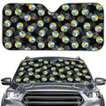 Volleyball Pattern Print Car Windshield Sun Shade