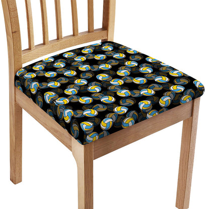 Volleyball Pattern Print Chair Cushion Cover