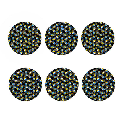 Volleyball Pattern Print Coaster Set