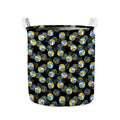 Volleyball Pattern Print Collapsible Laundry Basket