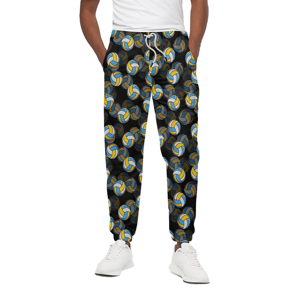 Volleyball Pattern Print Cotton Pants
