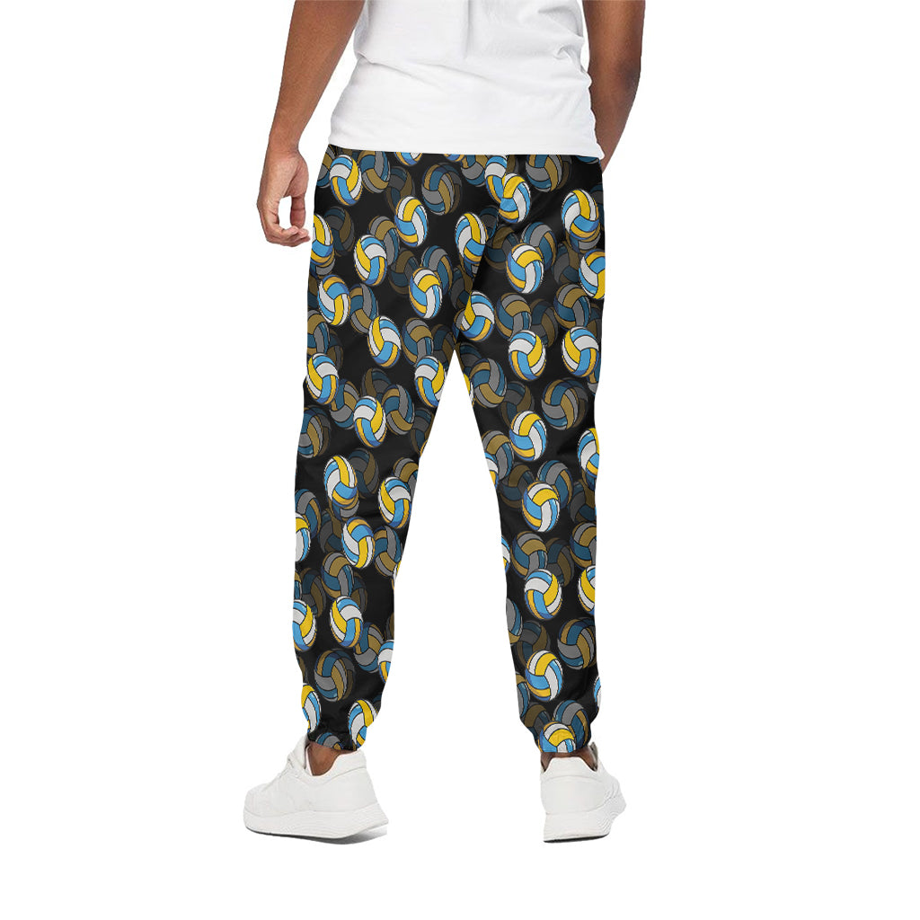 Volleyball Pattern Print Cotton Pants