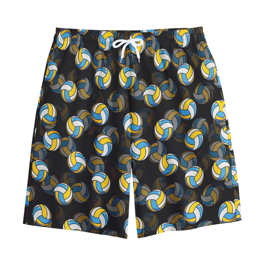 Volleyball Pattern Print Cotton Shorts
