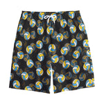 Volleyball Pattern Print Cotton Shorts