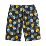 Volleyball Pattern Print Cotton Shorts