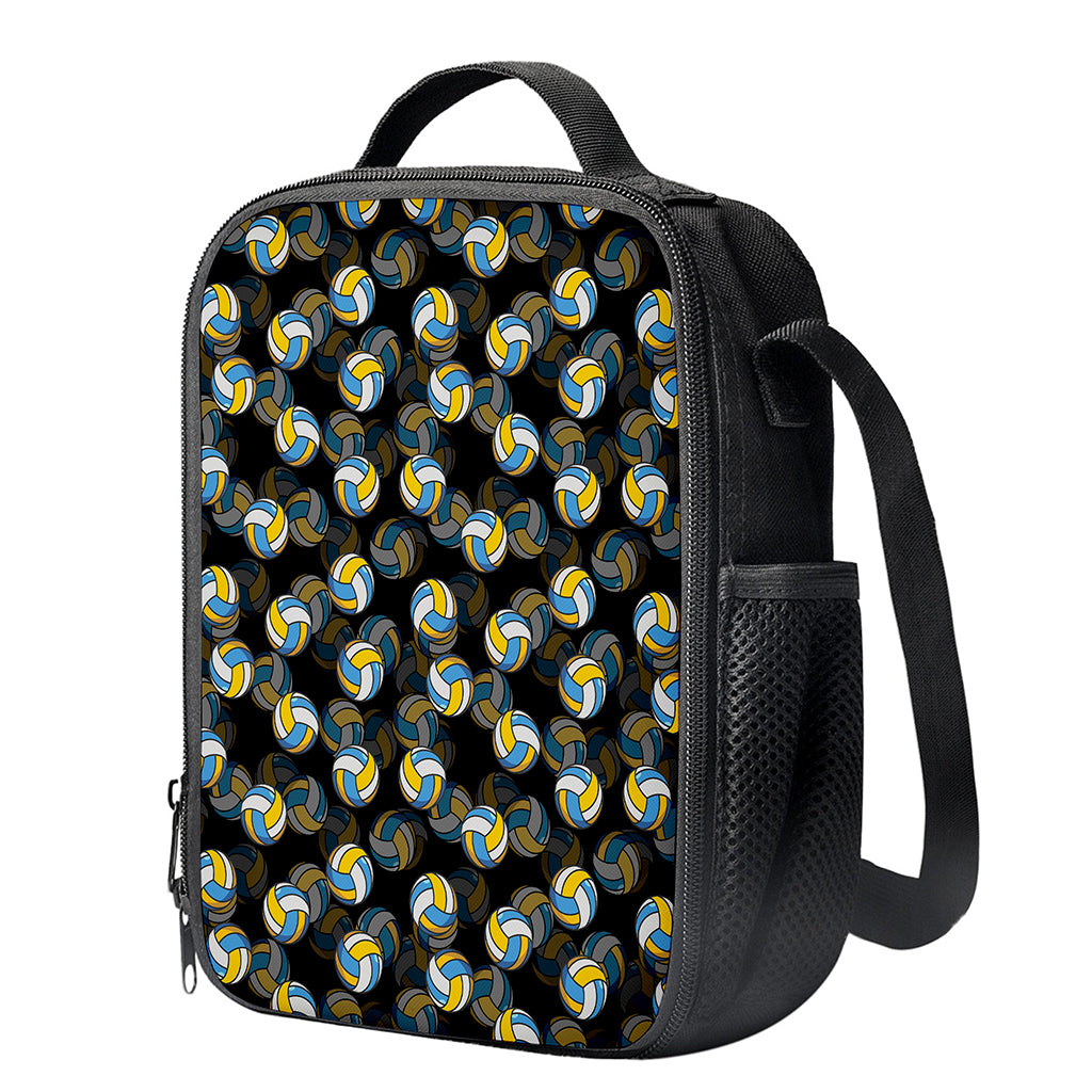 Volleyball Pattern Print Crossbody Lunch Bag