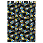 Volleyball Pattern Print Curtain