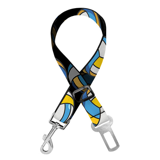 Volleyball Pattern Print Dog Seat Belt