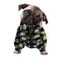 Volleyball Pattern Print Dog Zip Up Jacket