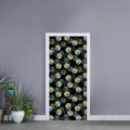 Volleyball Pattern Print Door Sticker