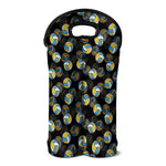 Volleyball Pattern Print Double Neoprene Wine Tote