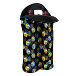Volleyball Pattern Print Double Neoprene Wine Tote