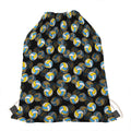 Volleyball Pattern Print Drawstring Bag