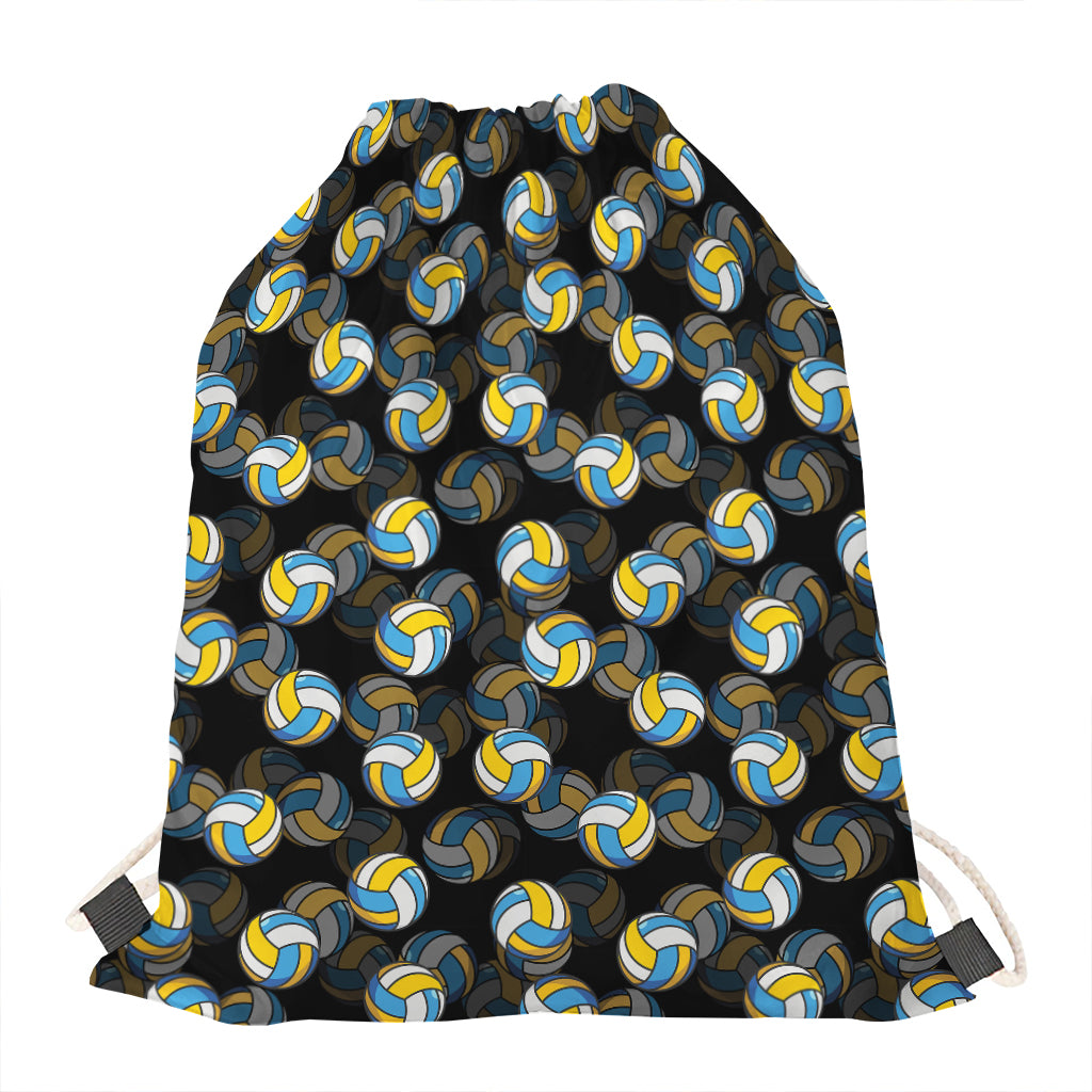 Volleyball Pattern Print Drawstring Bag