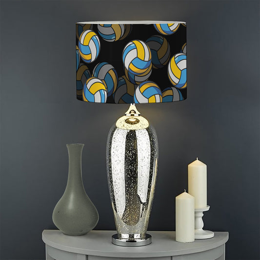Volleyball Pattern Print Drum Lamp Shade