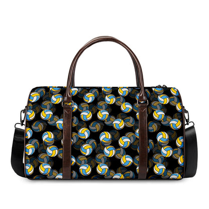 Volleyball Pattern Print Duffle Bag