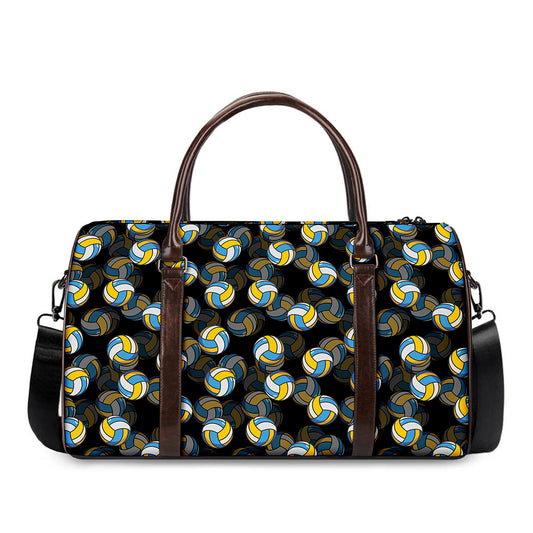 Volleyball Pattern Print Duffle Bag