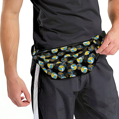 Volleyball Pattern Print Fanny Pack