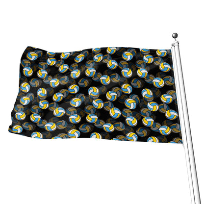 Volleyball Pattern Print Flag