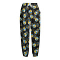 Volleyball Pattern Print Fleece Lined Knit Pants