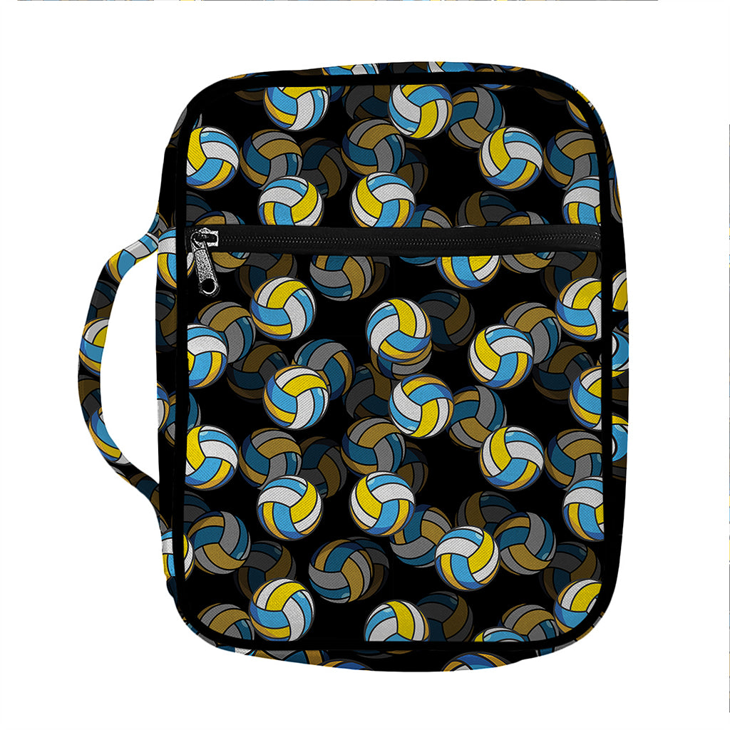 Volleyball Pattern Print Front Pocket Bible Bag
