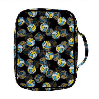 Volleyball Pattern Print Front Pocket Bible Bag