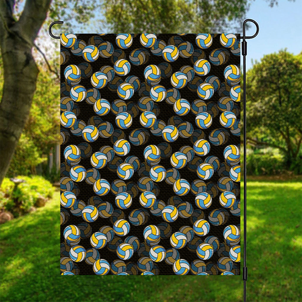 Volleyball Pattern Print Garden Flag