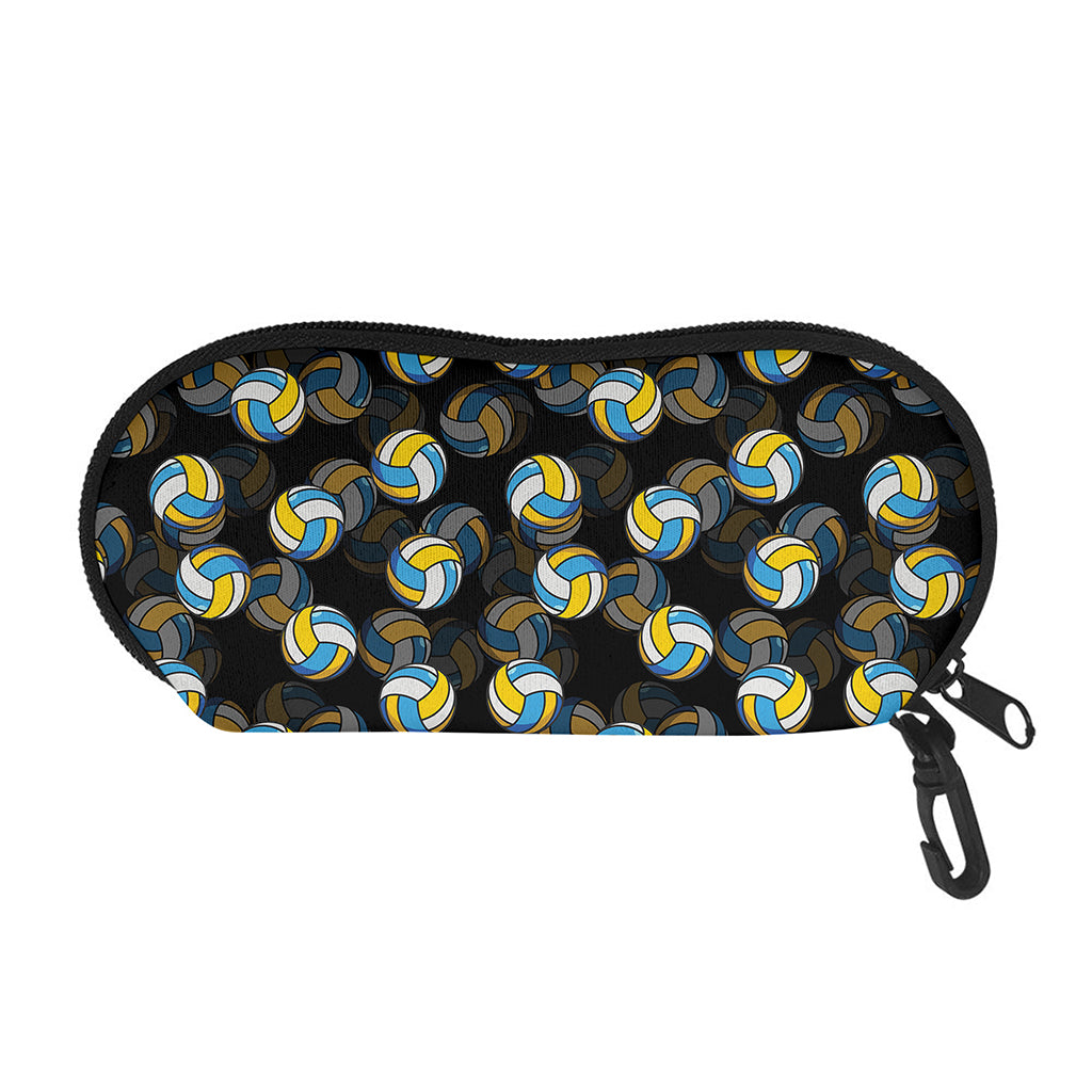 Volleyball Pattern Print Glasses Case